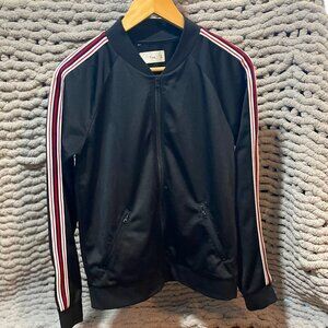 TNA Y2K Black Retro Zip Up Track Jacket Size M